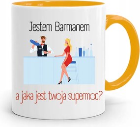 Sárga Bögre Csaposnak Csapos Vagyok Ajándék fényképes nyomattal