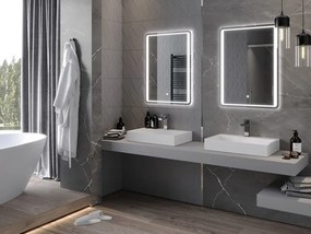 Mexen Zusa 60 x 80 cm-es, LED 6000K, páramentesített fürdőszobai tükör - 9808-060-080-611-00