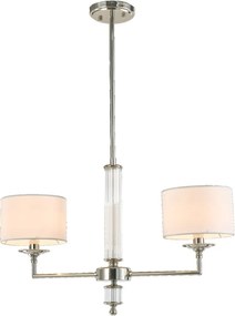 Cosmolight SUTTON P02453NI-WH Plafonlámpa 2x40W/E14 ip20