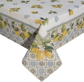 Abrosz dekoratív gobelin 140x180 Eurofirany természetes citrom