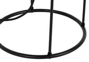 Design kültéri állólámpa fekete - Jannie