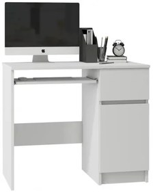 Piksel íróasztal (fehér, jobb oldali kivitel)