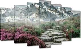 Festmények 140x80 Hegyi kilátás Tájkép Köd