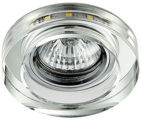Prezent ELEGANT DOUBLE LIGHT 71104 Beépíthető spotlámpa 1x50W/GU10|1x3W/LED 380lm IP20