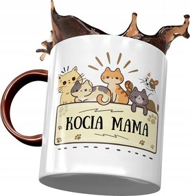 Bordó bögre cicás aranyos ajándék fényképes nyomtatással