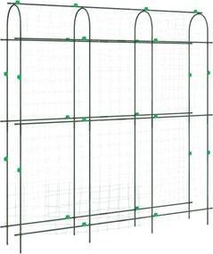 vidaXL acél U-alakú kerti rács kúszónövényekhez 181 x 31 x 182,5 cm