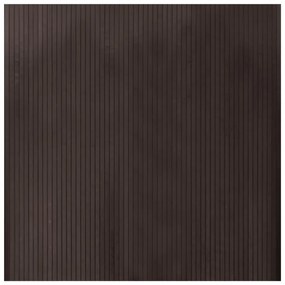 négyszögletű sötétbarna bambusz szőnyeg 100 x 100 cm