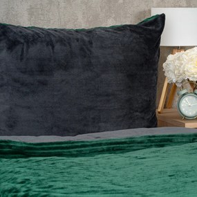 4Home Stripe mikroflanel zöld ágyneműhuzat, 140 x 200 cm, 70 x 90 cm