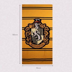 Harry Potter Hufflepuff fürdőlepedő, strand törölköző 90x180cm (Fast Dry)