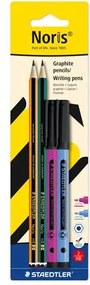 Grafitceruza és tűfilc készlet, STAEDTLER Noris&amp;reg; colour edition set, lila+kék tűfilc (TS61BK41)