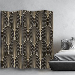 Gario Paraván Geometrikus absztrakció glamour stílusban Méret: 180 x 170 cm, Kivitelezés: Klasszikus paraván
