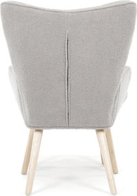 Relaxační křeslo, šedá, látka bouclé, AK-319 GREY2