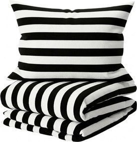 Pamut ágynemű STRIPE BALANCE fekete-fehér Ágyneműhuzat mérete: 70 x 90 cm | 140 x 200 cm