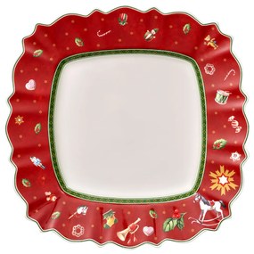 Négyszögletű lapostányér, piros, 28.5 x 28.5 cm, Toy's Delight kollekció - Villeroy & Boch