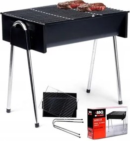 Szén grill gyors összeszerelés, kompakt, stabil és hordozható könnyű