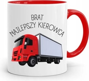 Piros Bögre Testvérnek Testvér Legjobb Sofőr nyomott mintával