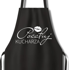 Kötény Fekete Pamut Csókolja Meg A Szakácsot Szuper Ajándék Pároknak