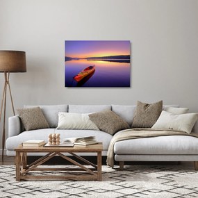 Üveg kép - Kajak a tavon (70x50 cm)