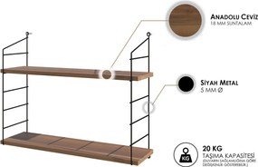 Armoni fali polc, dió, 72 cm – TR775DCM1668