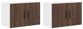 Fali konyhaszekrény 2 pcs Barna Tölgy 60 x 31 x 40 cm Faanyag