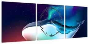 Kép - Űrbálna (órával) (90x30 cm)