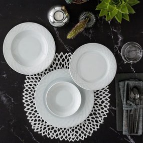 24 darabos fehér/porcelán étkészlet