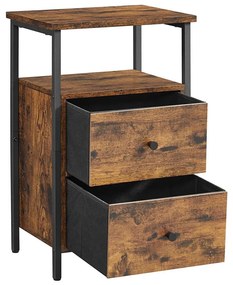 Éjjeli szekrény ARIN barna/fekete