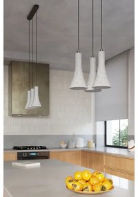 Sollux SL.1225 - Csillár zsinóron REA 3xE14/12W/230V beton