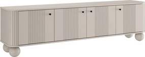 Vesper 4D tévéállvány 187 cm – kasmír / arany fogantyúk / gömb alakú lábak