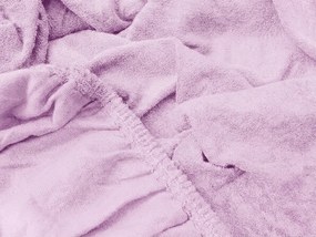 Frottír Világoslila lepedő EXCLUSIVE 180 x 200 cm