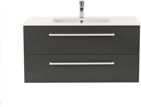 Vario Clam 100 alsó szekrény mosdóval tölgy-antracit