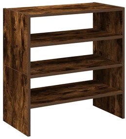 2 db füstös tölgy cipőtartó állvány halmozható 60 x 30 x 30,5cm