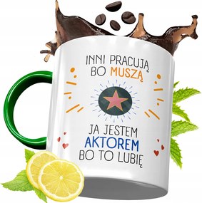 Zöld Bögre Színésznek Születésnapra Ajándék fényképes nyomtatással