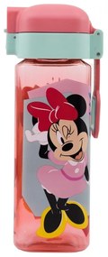 Disney Minnie Being More műanyag szívószálas kulacs akasztóval 550 ml
