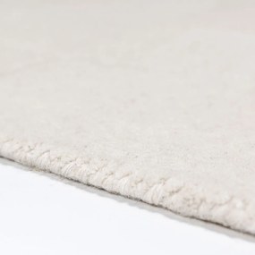 Elefántcsont színű kézi szövésű gyapjú szőnyeg 200x290 cm Checkerboard – Flair Rugs