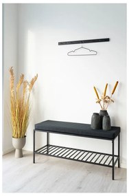 Fekete fém fali fogas Vita - House Nordic