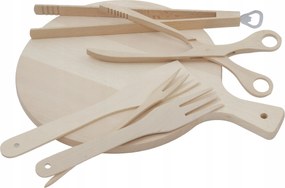 Grill szett Grill kiegészítők Szerszámok Fogók Fa deszka