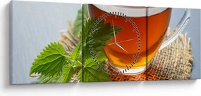 Egy csésze teaképe (órával) (90x30 cm)