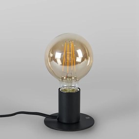 Modern asztali lámpa fekete - Facil