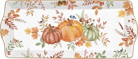 Tálaló patera sütőtök motívum őszi hosszúkás ajándék