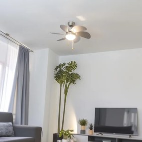 ZEVENTI - FAMARA mennyezeti ventilátor 1xE14/60W/230V szürke