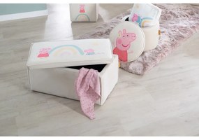 Fehér gyerek pad Peppa Pig – Roba