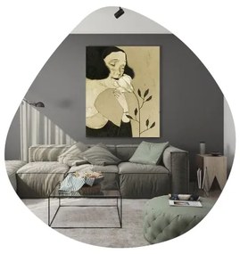 Fali tükör BESSO 60x60 cm fekete