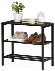 Cipősszekrény 83168-42 BK, fém, fekete
