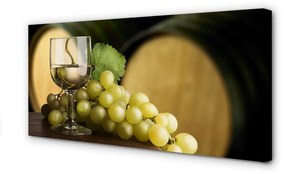 Canvas képek Egy pohár szőlő hordó 100x50 cm