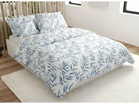 Mikroszálas ágyneműhuzat KOVENDI kék-fehér Ágyneműhuzat mérete: 70 x 90 cm | 140 x 200 cm