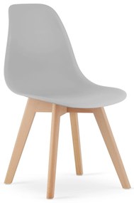 Étkezőgarnitúra 1 + 4, fekete ADRIA asztal 120x80 cm + szürke KITO szék