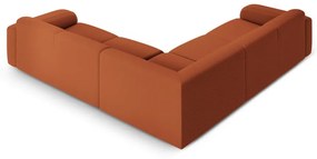Barna buklé sarokkanapé (variálható-L alakú) Molino – Micadoni Home