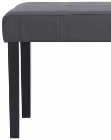 szürke műbőr pad 106 cm