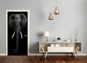 Ajtóposzter öntapadós afrikai elefánt 95x205 cm